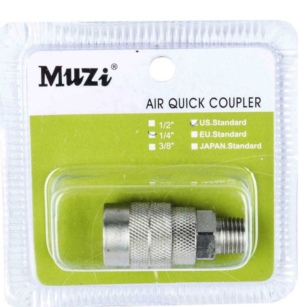 Acople Rápido 1/4" Macho USM20-1/4 Muzi MI-MUZ-044109 - Imagen 1