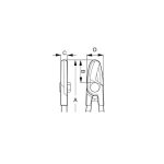 Alicate Aislado Cortacable para COBRE-ALUMINIO 8" Bahco 2260V-210 - Imagen 3