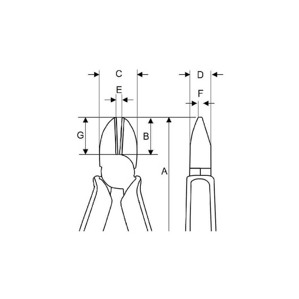 Alicate Aislado Corte Lateral 6" 1000 V Bahco 2171V-160 - Imagen 3