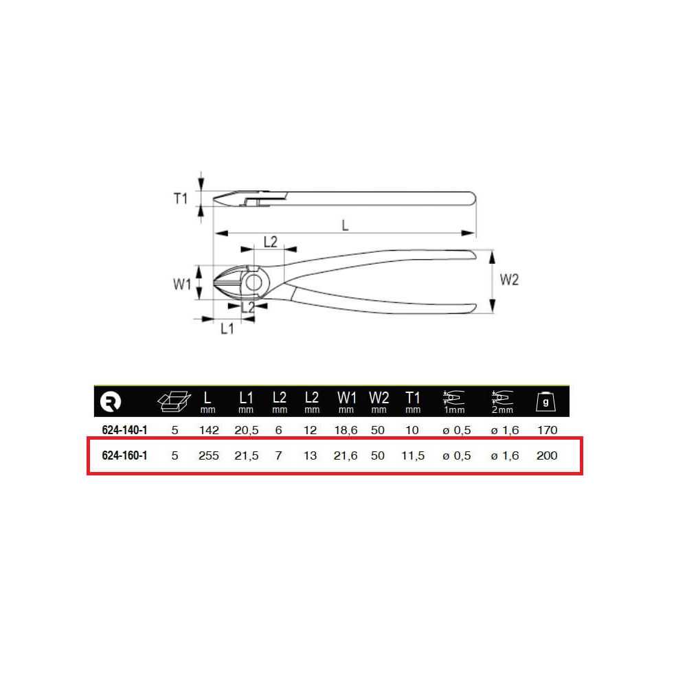 Alicate Corte Lateral 6" Irimo 624-160-1 - Imagen 1