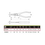 Alicate De Punta Semi-Redonda 6" Irimo 612-160-1