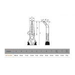 Alicate Punta Curva Cromado 8" ERGO™ Bahco 2427 GC-200IP