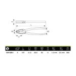 Alicate Universal Aislado 8" (200mm) 1000V Irimo 601V-200-1