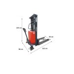 Apilador SEMI ELECTRICO 1500KG 3.5 Mts SPN1535C Noblelift MI-NBL-053336 - Imagen 3