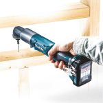 Atornillador de Impacto Angular Inalámbrico 1/4" TL064D + 2 Baterías 12V 2Ah + Cargador Rápido DC10SB Makita TL064DSAE