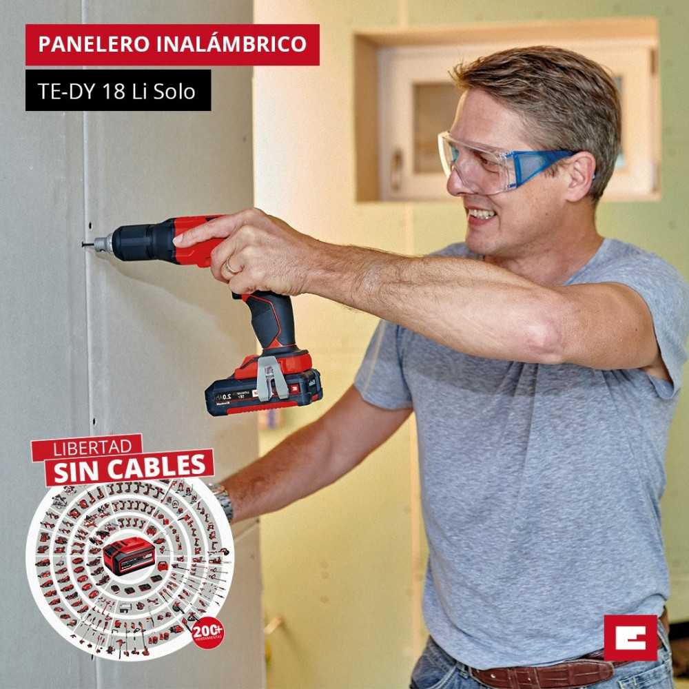 Atornillador Inalámbrico Drywall 18V 1/4" Sin batería ni cargador TE-DY 18 Li-solo Einhell 4259980 - Imagen 4