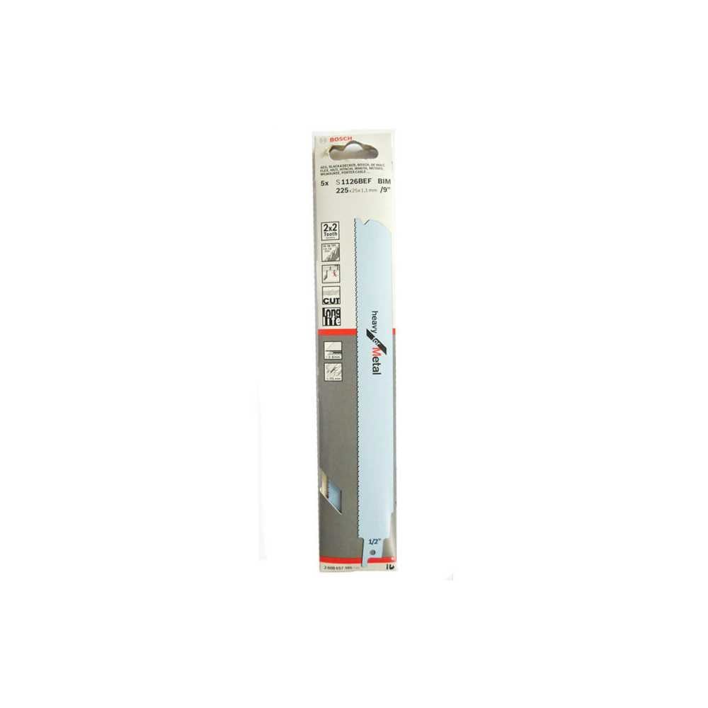 Hoja sierra sable para Metal (5 unidades) Bosch 2608657395 - Imagen 1