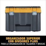 Caja de herramientas amplia y mango largo 30 kg 43.8x32x33.6 cms DeWalt DWST17814 - Imagen 3