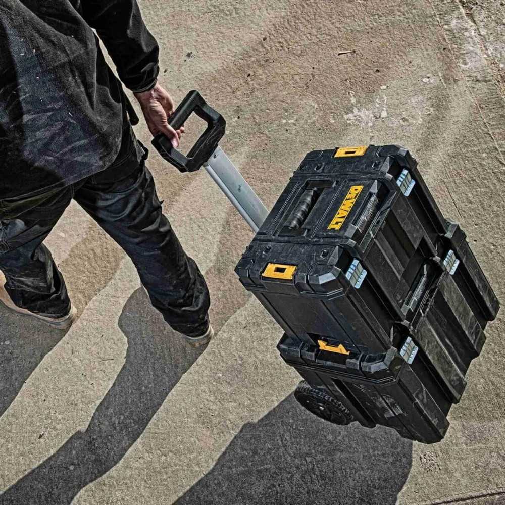 Caja de herramientas Móvil 50kg 51,2 x 43,5 x 100cm Tstak Negra DeWalt DWST17820 - Imagen 1