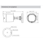 Cámara de Seguridad Bullet HDCVI IR20 2MP 1080P Focal- Fijo 2.8mm IP67 Dahua DH-HAC-B1A21N-0280B