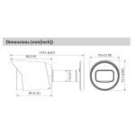 Cámara de Seguridad Bullet HDCVI IR30 2MP lente fijo 2.8mm IP67 Metálica Dahua DH-HAC-HFW1200TN-0280B-S5