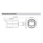 Cámara de Seguridad Bullet IP IR60m 2mp Poe IP67 WDR Motorizada 2,7 a 13,5mm SlotSD Dahua DH-IPC-HFW2231TN-ZS