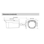 Cámara de Seguridad BULLET IR HDCVI 80M 5MP FULL HD Dahua DH-HAC-HFW1500D-0360B-S2