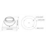 Cámara de Seguridad Domo HDCVI 60m 4MP HDW1400T-Z-A-S2 Dahua 12016997 - Imagen 3