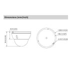Cámara de Seguridad Domo HDCVI IR 30M 8MP 4K METAL Dahua DH-HAC-HDBW1801E-0280B