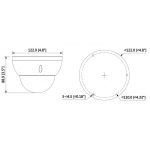 Cámara de Seguridad Domo IP 30m 8MP HDBW1831R-S Dahua 1201172303 - Imagen 3
