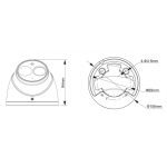 Cámara de Seguridad Domo IR HDCVI 50m 2MP HDW1200EM-A-S4-0280B Dahua 1201172211