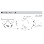 Cámara de Seguridad Domo IR20 HDCVI Eyeball 2MP 1080P 2.8mm Plástica Dahua DH-HAC-T1A21N-0280B