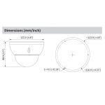 Cámara de Seguridad Mini Domo HDCVI IR30m 2MP Lente Motorizado IP67/IK10 Dahua DH-HAC-HDBW1200RN-Z-2712-S5