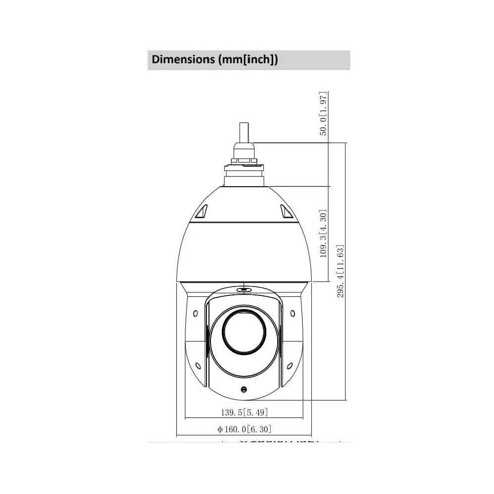 Cámara de Seguridad PTZ IA IP 2MP IR 100m Dahua® DH-SD49225XAN-HNR Dahua 1201172359 - Imagen 1