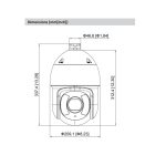 Cámara de Seguridad PTZ IP IR 250M STARLIGHT 2MP 45X WIZSENSE Dahua DH-SD6CE245XA-HNR