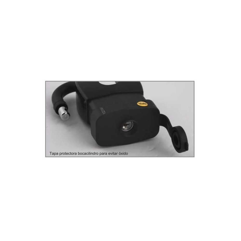 Candado 61mm Y221 Recubierto Protegido Negro Yale 137711 - Imagen 1