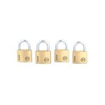 Candado B40 4pzs 40mm Llaves Iguales Gancho Corto Odis CAN0000675 - Imagen 2
