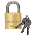 Candado Bronce 30 MM con 3 Llaves S742-030 Stanley 24720042
