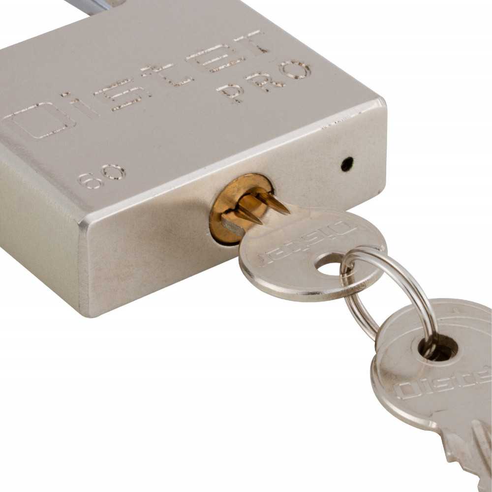Candado Fierro Niquelado Pro con hombros 60mm (Caja) Oister CAN0000976 - Imagen 1