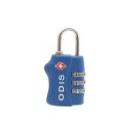 Candado TSA 33mm Azul Gancho Corto Odis CAN0000136 - Imagen 2