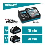 Cargador de Batería Rápido 40Vmáx XGT DC40RA Envoltura Clamshell Makita 191E00-2