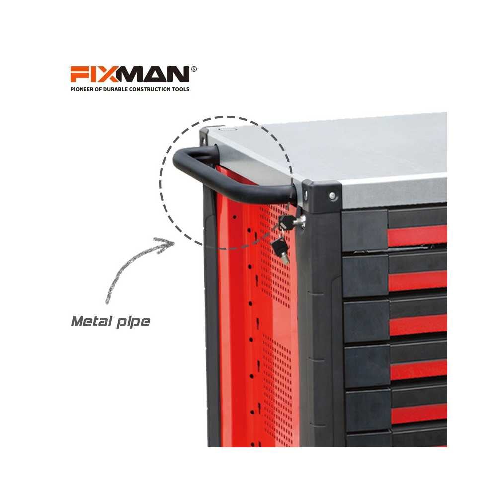 Carro Porta herramientas 14 cajones 1130X570X1000MM Fixman W3RM7B(F5) - Imagen 1