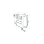 Carro Porta herramientas 6 Cajones 128 Piezas Bahco 1472K6FF28SD