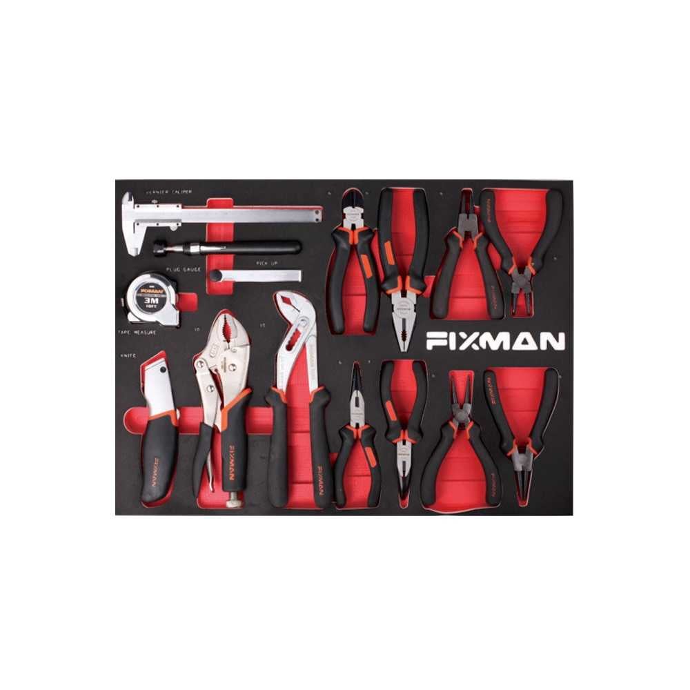 Carro Porta herramientas 7 cajones con 200 piezas Fixman F1RP7+HT200 - Imagen 1
