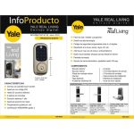 Cerrojo Digital YRD 221 Touch / Llave Yale 134390 - Imagen 4