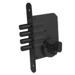 Cerrojo Embutir 605 Llave-Seguro Negro Odis CEP0001161 - Imagen 2