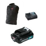 Chaqueta Térmica 12V + Batería 2.0 AH 12V + Cargador Rápido Makita CV100DZ + 632A90-7 + 196348-7 - Imagen 3