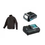 Chaqueta Térmica Talla L CJ105D + Batería 12V MAX 1.5 Ah BL1015 + Cargador DC10WD Makita CJ105DZL-1 - Imagen 2