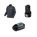 Chaqueta Térmica Talla M CJ100D + Batería 12V MAX 1.3 Ah BL1014 + Cargador DC10WB Makita CJ100DZM-1 - Imagen 2