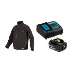 Chaqueta Térmica Talla M DCJ205Z 18V + Batería 18V 3Ah BL1830B + Cargador DC18SD Makita DCJ205ZM-2 - Imagen 2