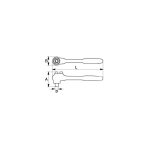 Chicharra Aislada 1/2" Bahco 8150-1/2V - Imagen 3