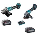 Combo 40V Esmeril angular de 9" y 4-1/2"+ baterías + cargador Makita GA038GM201-1