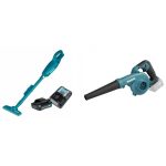 Combo Aspiradora Inalámbrica 12V + Batería +Cargador + Soplador Makita CL106FDWY+UB100DZ - Imagen 2