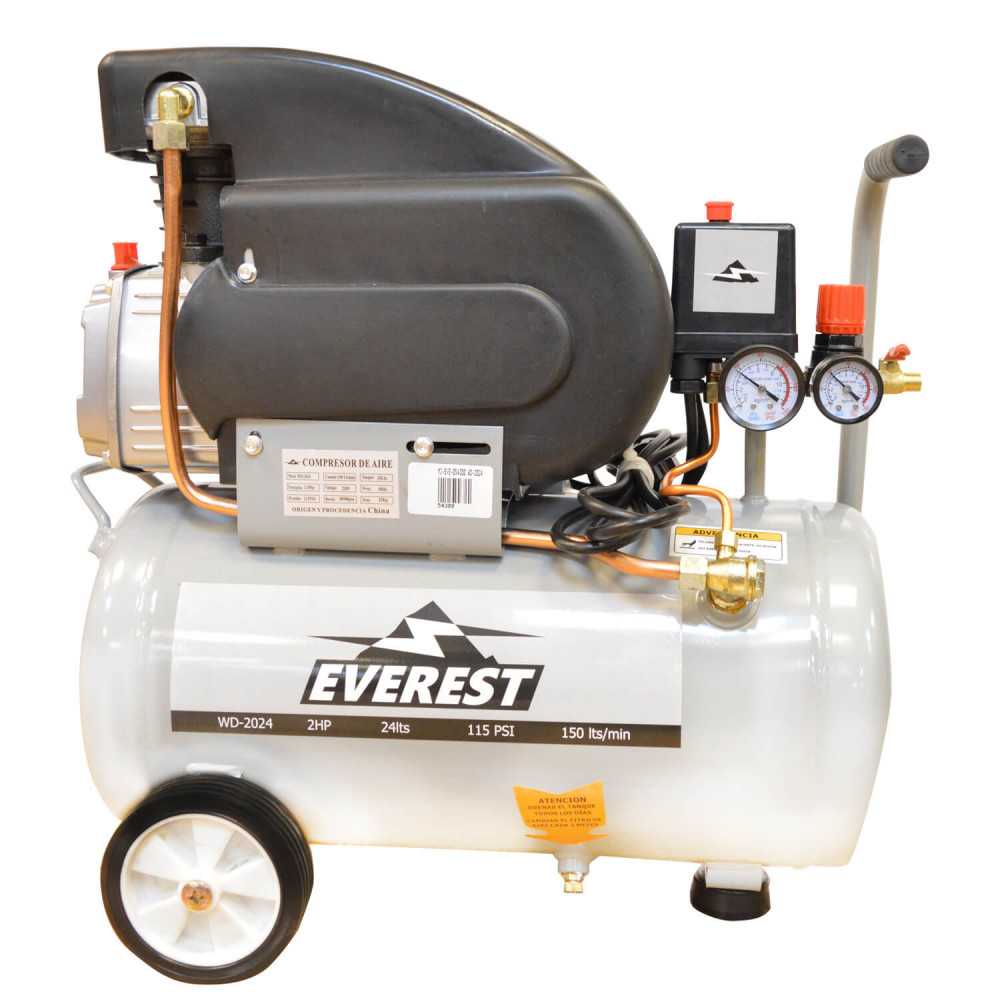 Compresor 24 litros 2hp WD-2024 Everest MI-EVE-054300 - Imagen 2