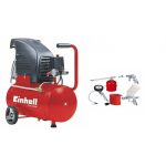 Compresor de aire 2 Hp 24 Lt Einhell TC-AC 190/24/8 + Kit Accesorios Compresor
