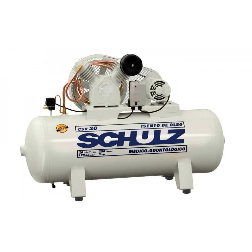 Compresor de aire CSV-20/250L 5HP 380V Trifásico Sin Aceite Schulz 9327531-0 - Imagen 1
