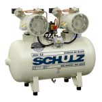 Compresor de aire MSV-12/100L 2x1HP 220V Sin Aceite Schulz 9308045-0 - Imagen 2