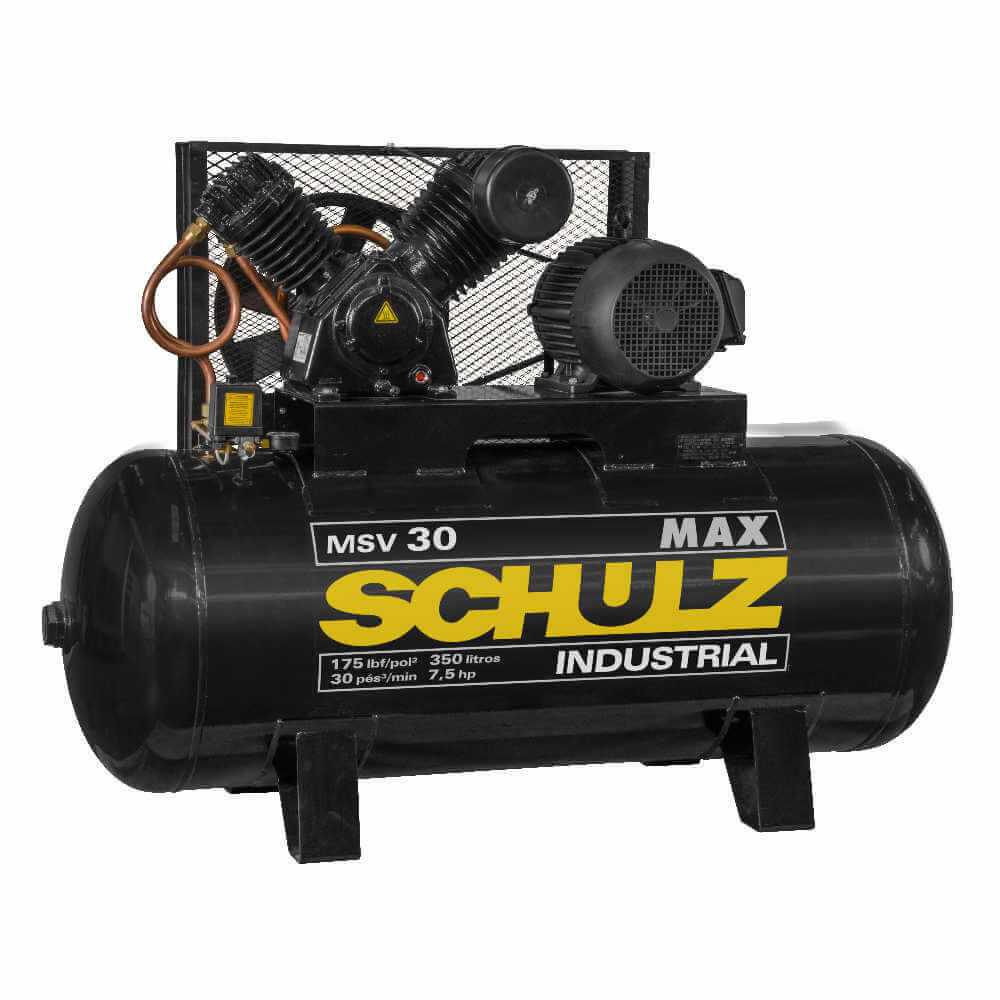 Compresor de aire MSV-30MAX/350L 7.5HP 380V Trifásico Schulz 9331307-0 - Imagen 1