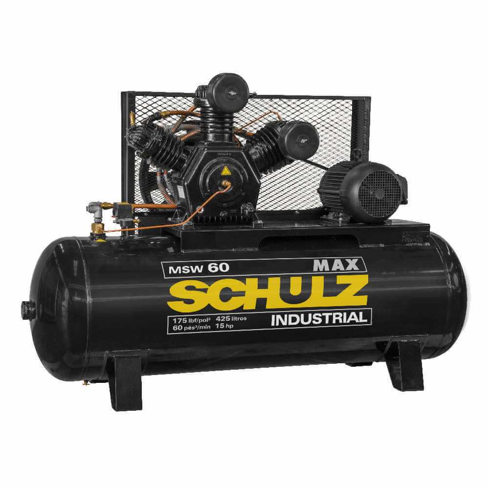 Compresor de aire MSW-60MAX/425L 15HP 380V/660V Trifásico Schulz 9343489-0 - Imagen 1