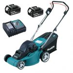 Cortadora de Césped Inalámbrica 18V 15" + 2 Baterías 5.0Ah + Cargador Makita DLM380RT2 - Imagen 3